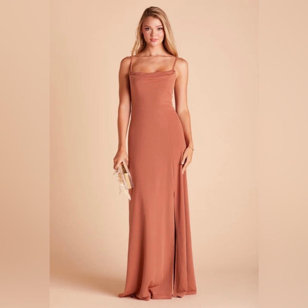 Birdy Grey Ash Crepe Terracotta Bridesmaid Dress
